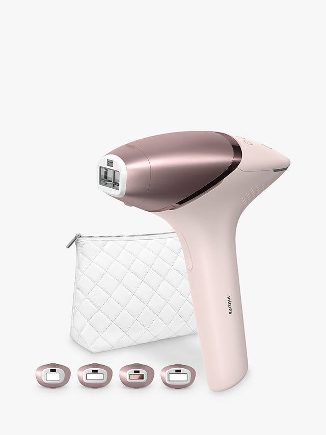 PhilipsLumea BRI958/00 9000 Series IPL Hair Removal Device with SenseIQ Technology, 4 Attachments for Body, Face, Bikini & Underarms, White