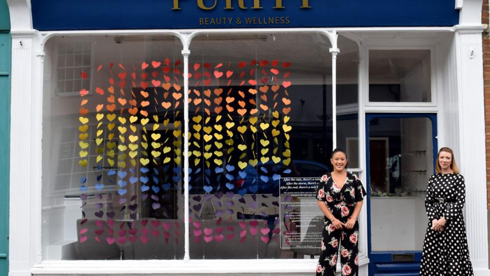 Co-owners Michelle ONeill and Mellissa Caiels outside Purity Beauty and Wellness Picture: PURITY BEAUTY AND WELLNESS (Image: Purity Beauty and Wellness)