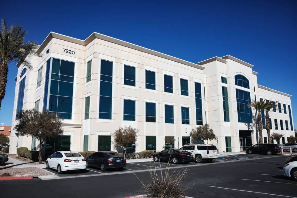 The office building where the suite for Dr. George Chambers’ obstetrician-gynecologist practice is located in Las Vegas, on Thursday, Feb. 9, 2023. (Rachel Aston/Las Vegas Review-Journal) @rookie__rae