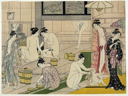 “Bathhouse Women” by Torii Kiyonaga