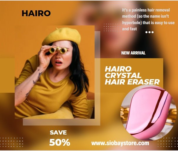 Hairo Crystal Hair Eraser : The Best Hair Removal Tool for Smooth Silky Skin