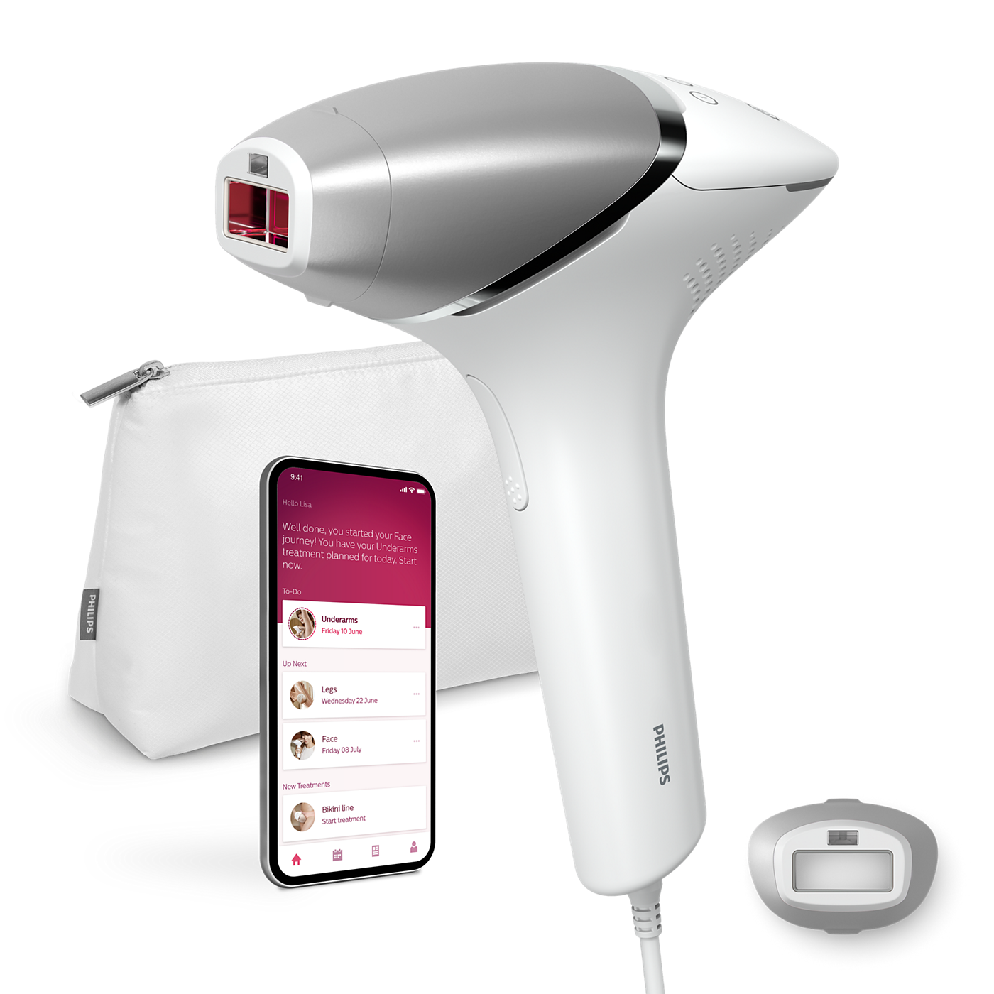 Lumea IPL 8000 Series IPL Hair removal device with SenseIQ