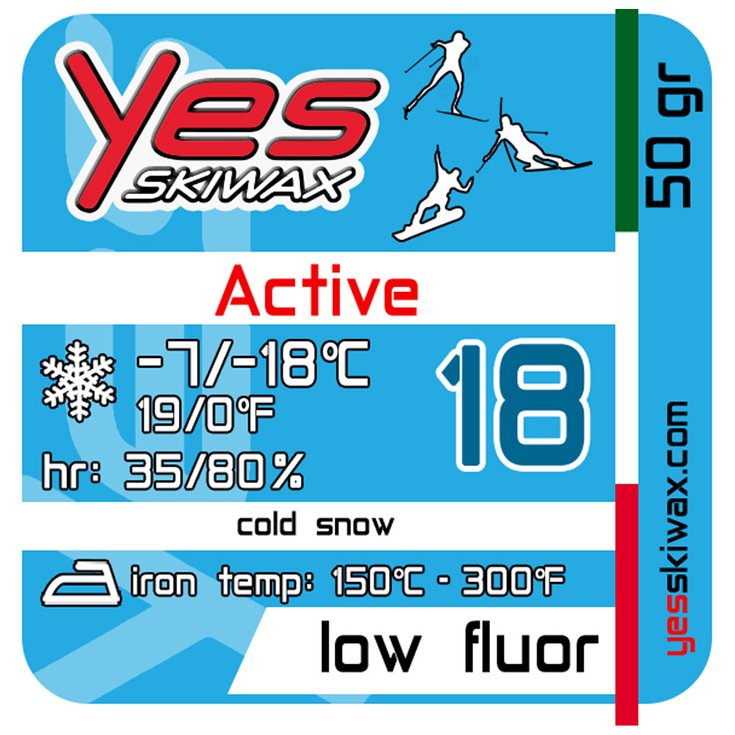 Yes Skiwax Active 18 50gr Overview