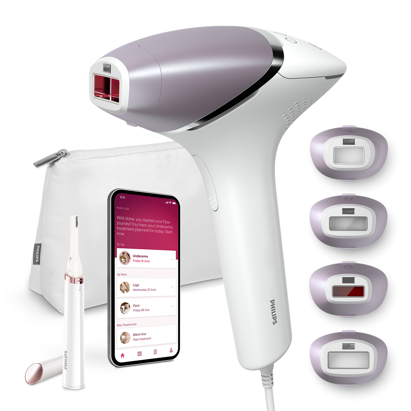 Lumea IPL 8000 Series IPL Hair removal device with SenseIQ