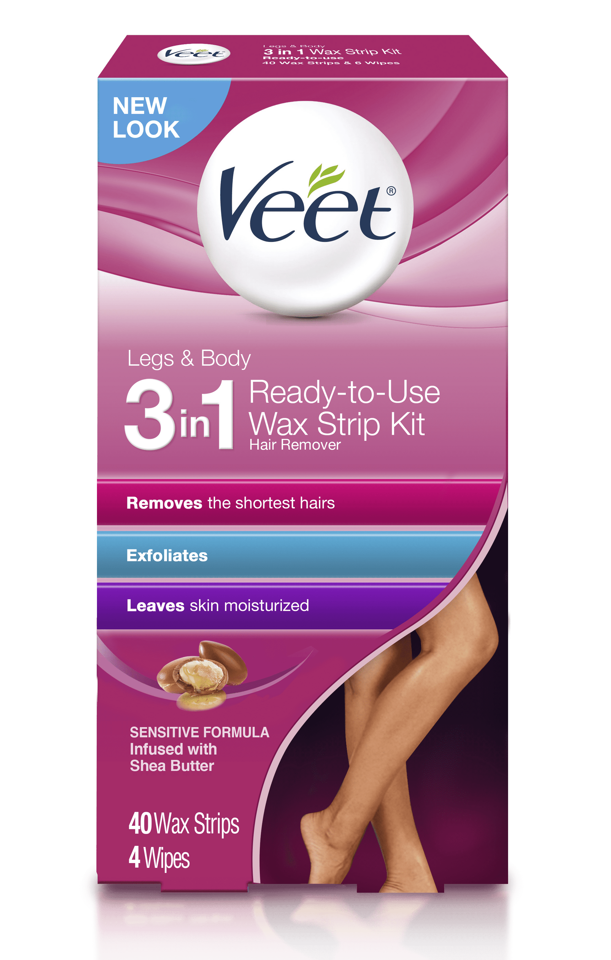 Hair Removal Wax Strips- VEET Easy- Gelwax Technology from i5.walmartimages.com