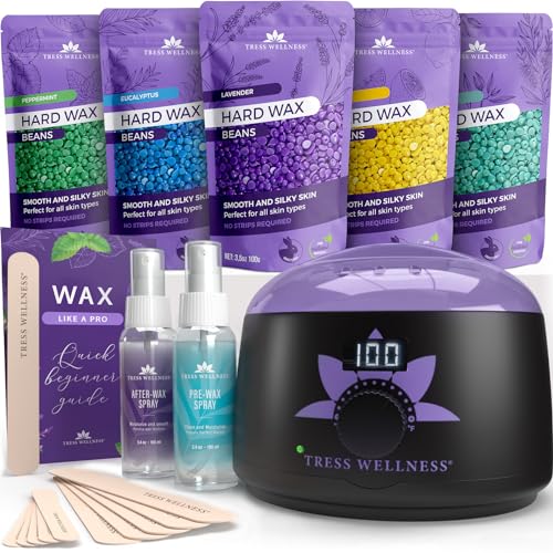 Tress Wellness Waxing Kit for Brazilian Wax - Easy to