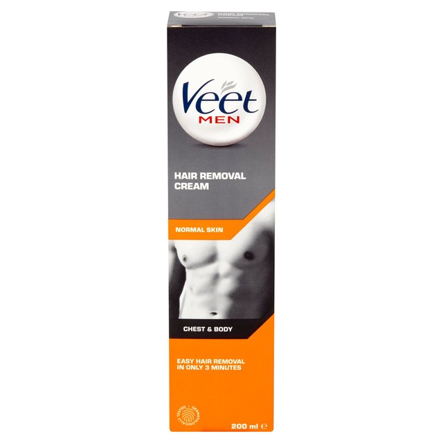 Veet Men Hair Removal Cream Chest & Body Normal Skin 200ml