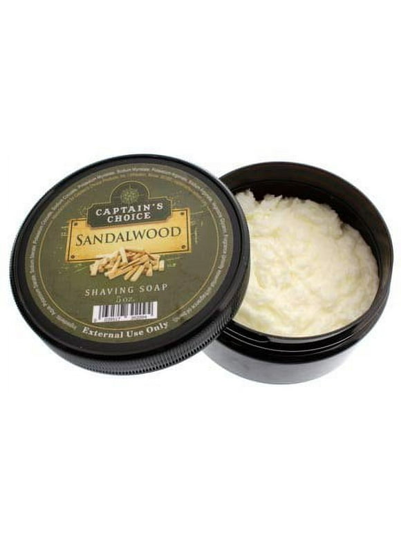 Captain's Choice Shaving Soap, Sandalwood