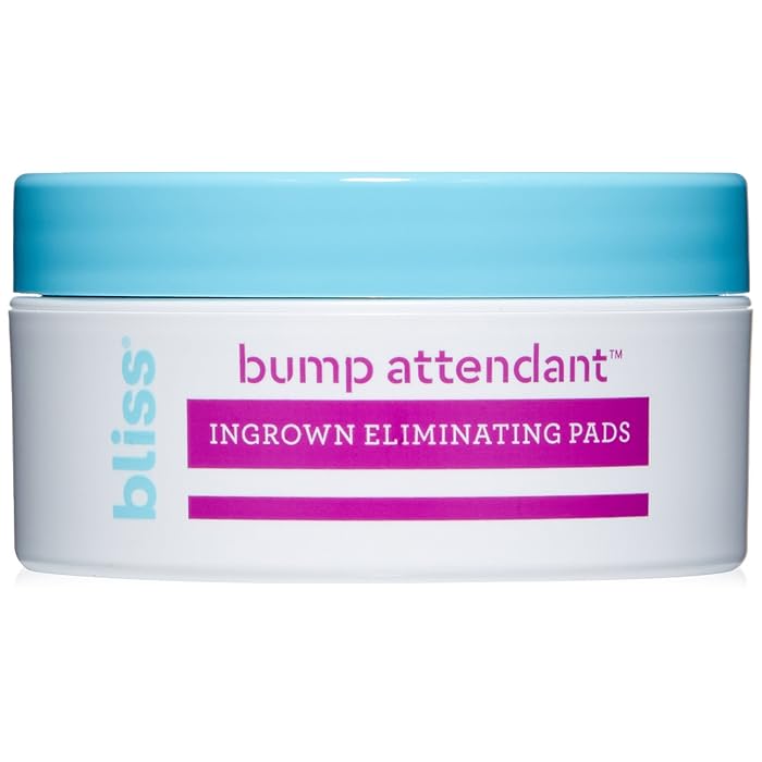 bliss Bump Attendant, Ingrown Hair Eliminating Pads | Use Between Waxing/Shaving Sessions | Paraben Free, Cruelty Free | 25 Pads