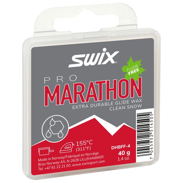 Swix Waxing Marathon Black Fluor Free 40g Overview