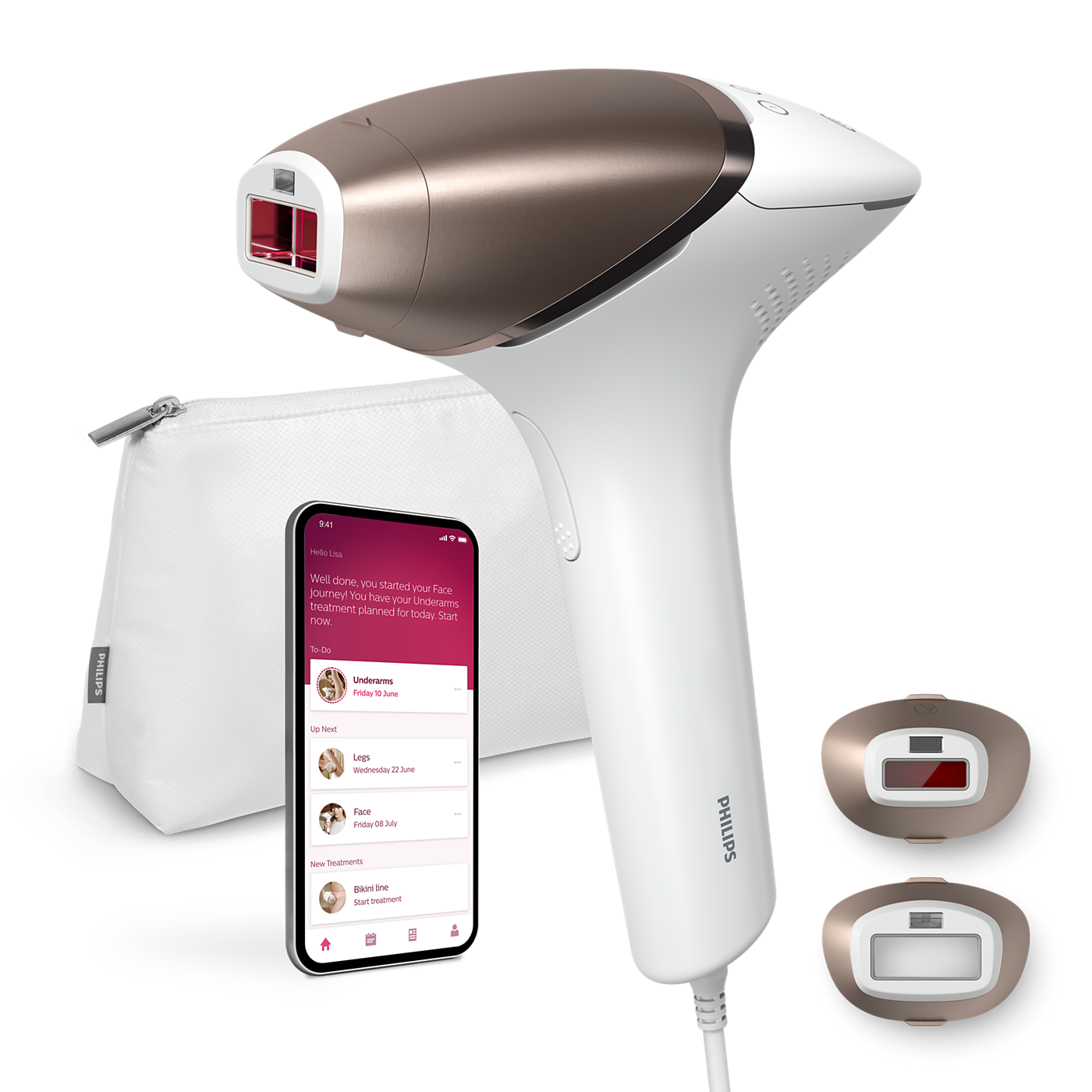 Philips Lumea IPL 8000 Series IPL hair removal device with SenseIQ