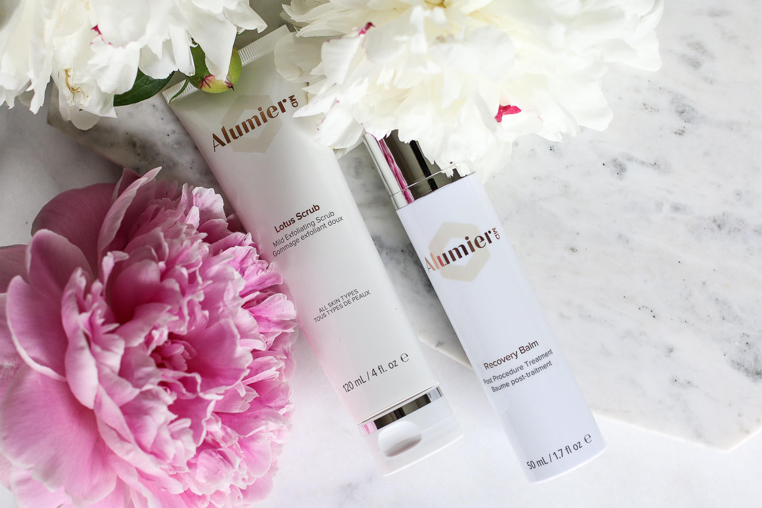 AlumierMD Recovery Balm and Lotus Scrub