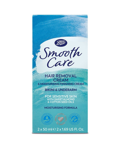 Boots Smooth Care Hair Removal Cream for Bikini & Underarm 50ml