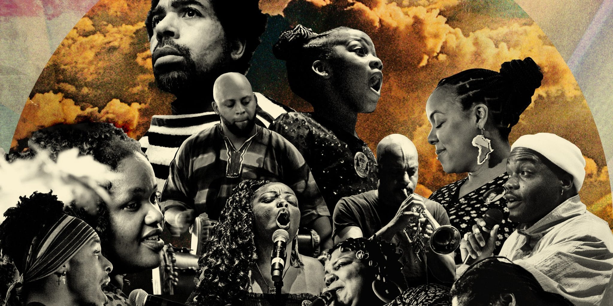 Black Monument Ensemble, “Now”/Collage: Damon Locks