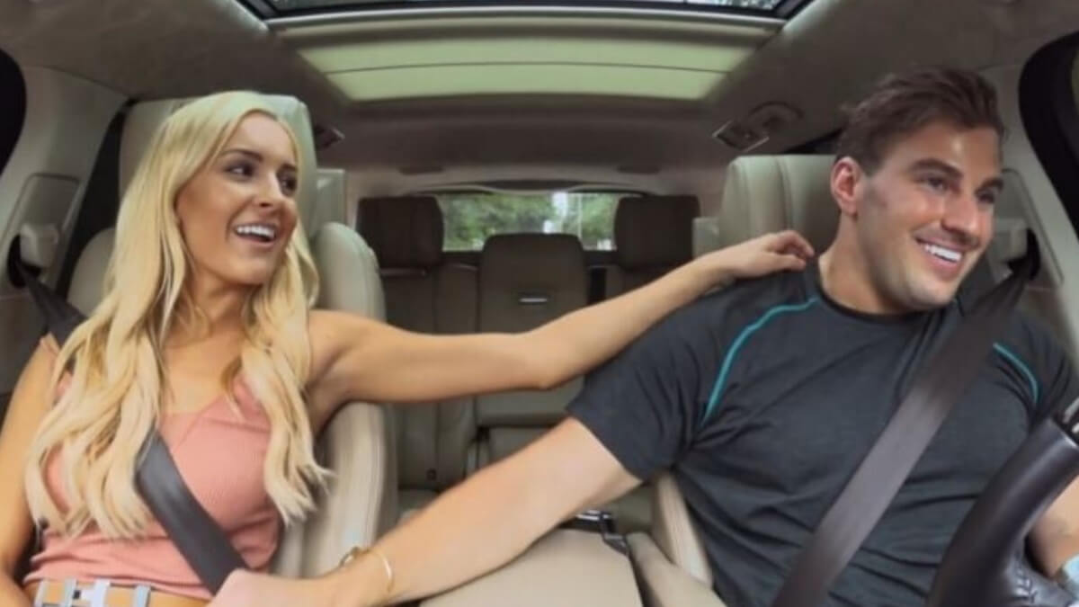 The Busch Family Brewed;s Marissa and Billy Jr. driving to the Busch family home – Pic credit: MTV