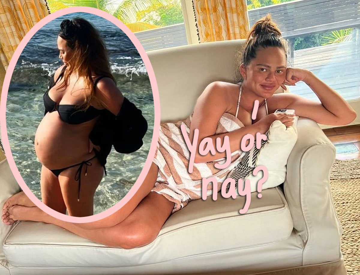 Pregnant Chrissy Teigen Asks Twitter For Bikini Wax Advice!