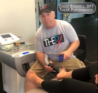 Video: Physical Therapist, Chuck Bagwell, Shows How TherX Performance Uses Zimmer Cryotherapy to Treat Plantar Fasciitis