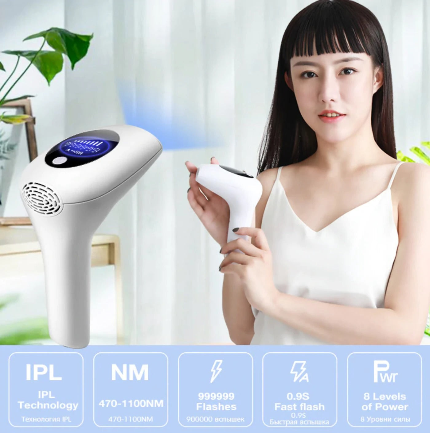 BBGone IPL Laser Hair Removal Epilator Handset