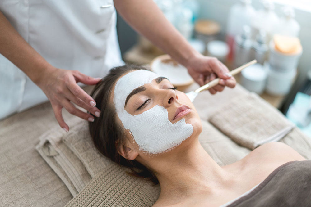 Getting skin care treatments from a med spa