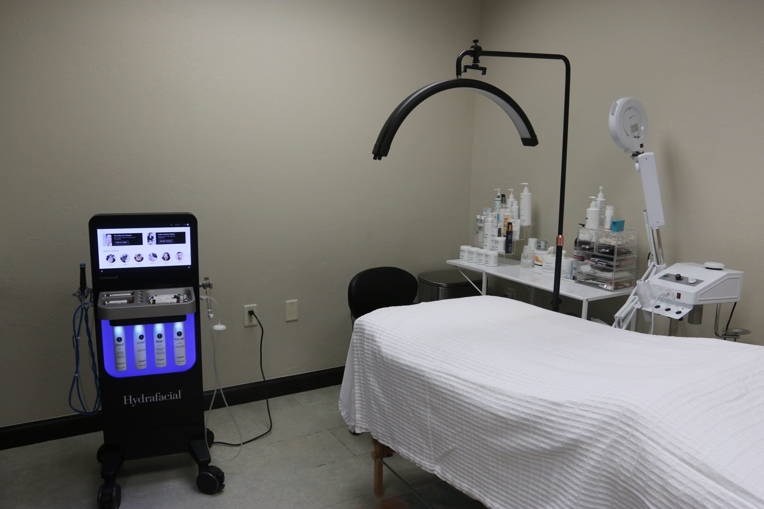 A HydraFacial machine at Highwater Aesthetics medical spa in Edmond. JAZZ WOLFE/The Frontier