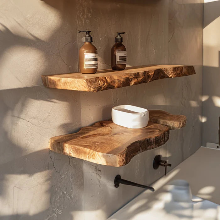 Handcraft Solid Wood Bathroom shelves Towel