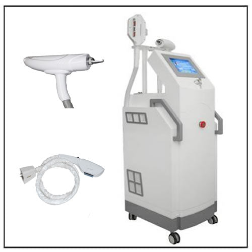 SHR RF ND YAG Laser Tattoo and Hair Removal Equipment