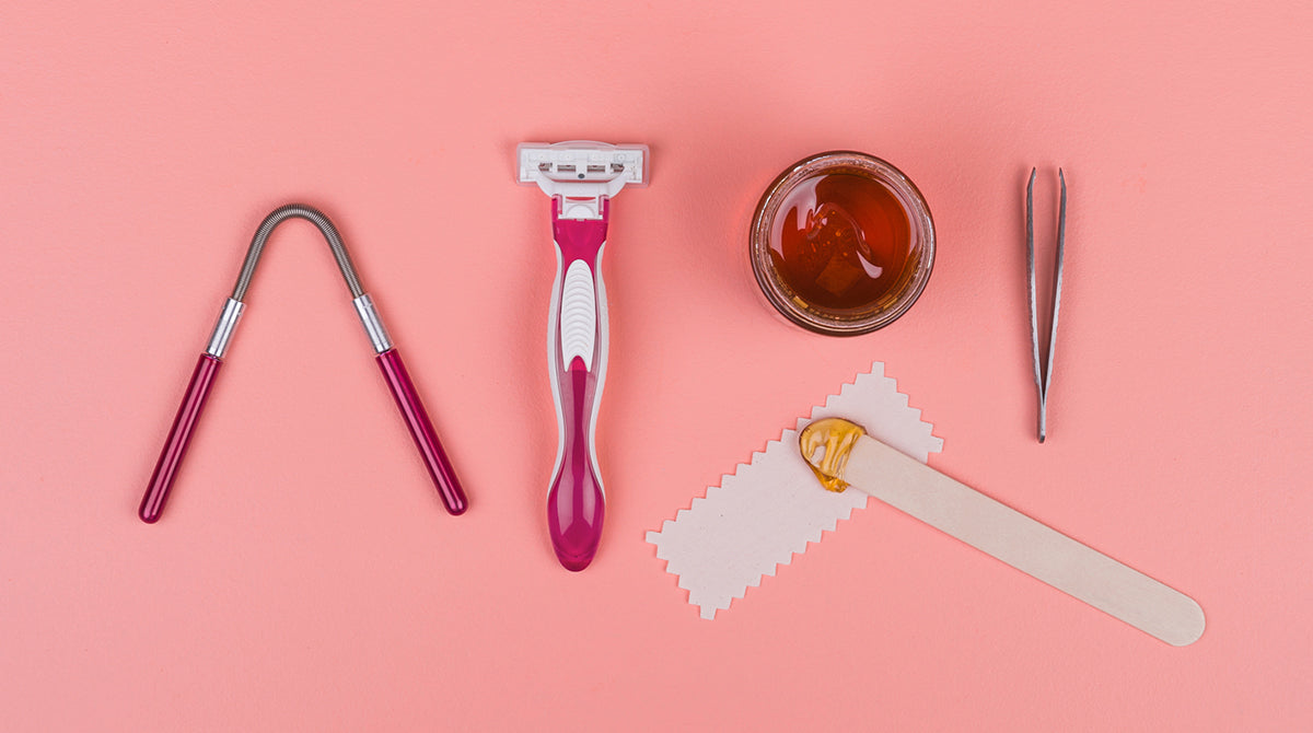 pregnant woman shaving