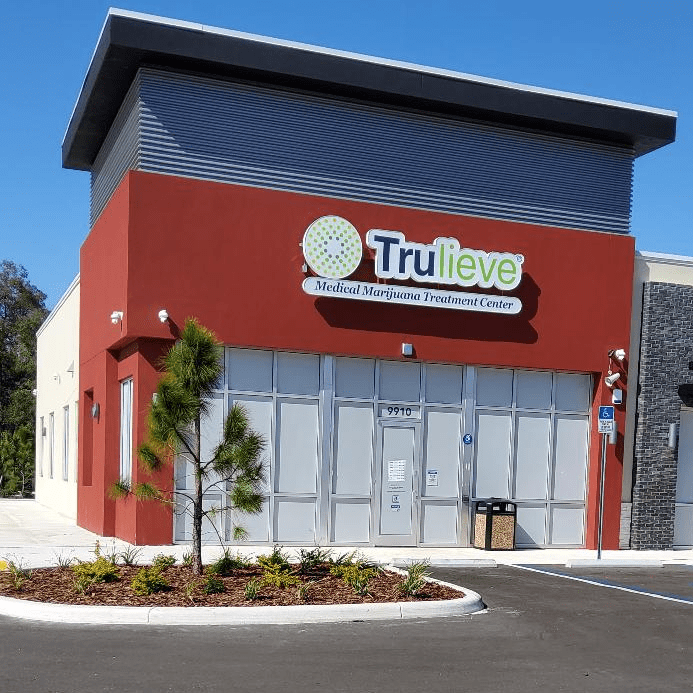 Trulieve, a medical marijuana treatment center, is the first business to open in Shoppes of Alafia on Gibsonton Dr., adjacent to the I-75 northbound on-ramp.