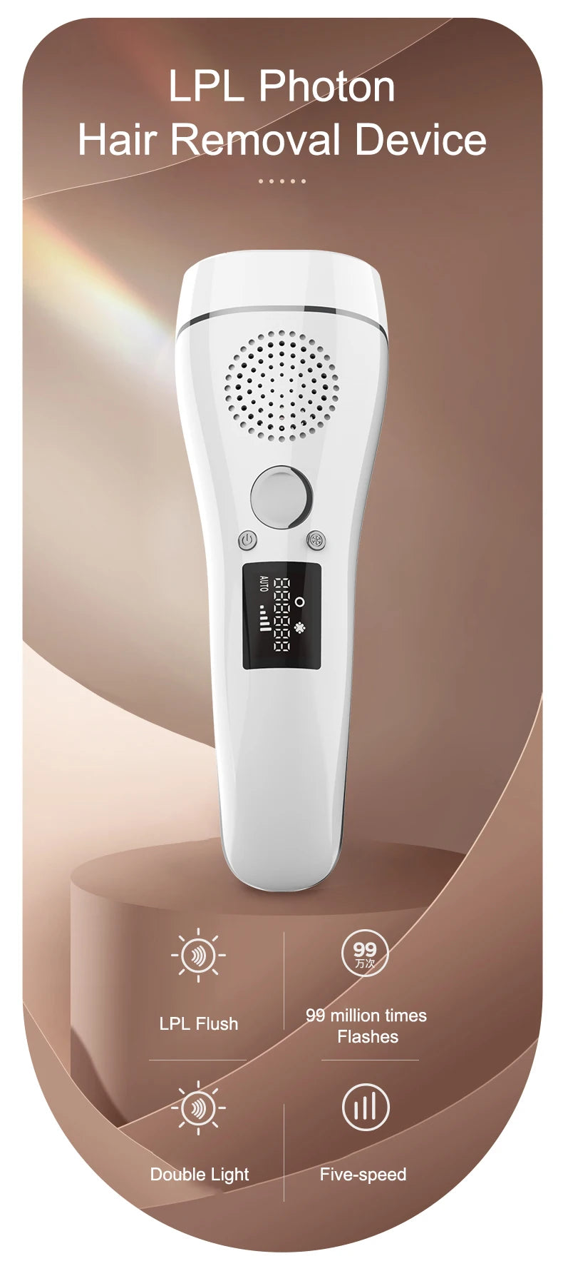 999999 Flashes IPL Ice Laser Epilator Permanent Painless Epilator Home