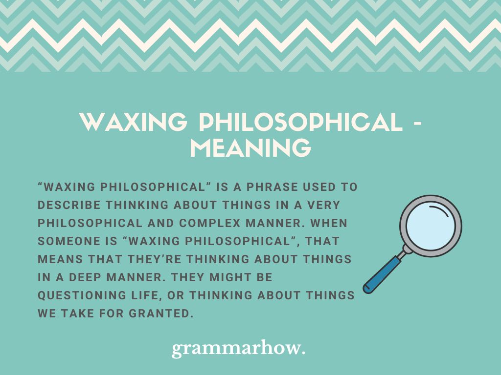 Waxing Philosophical Meaning