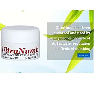 10g UltraNumb Anesthetic Skin Numbing Cream Numb Tattoo Laser Piercing Waxing FAST SHIPPING