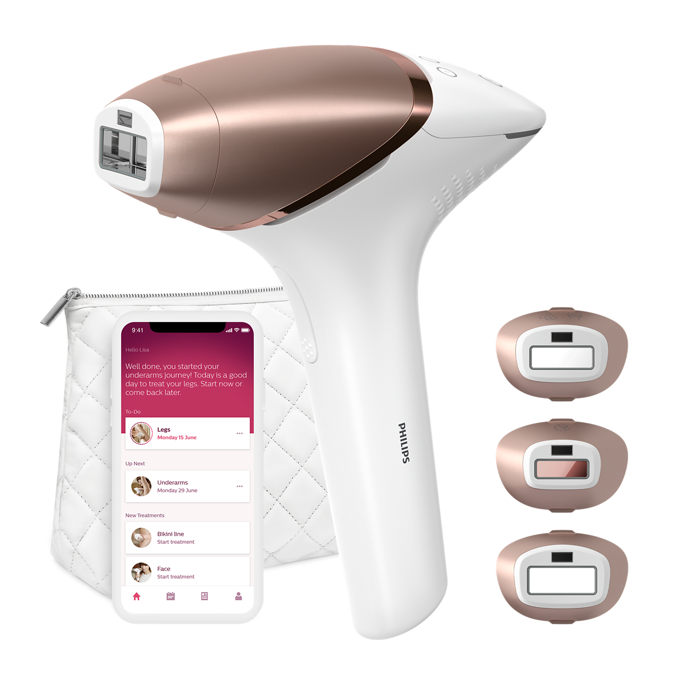 Lumea IPL 9000 Series IPL Hair removal device with SenseIQ