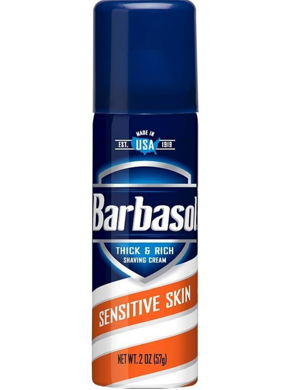 4 Pack - Barbasol Thick & Rich Shaving Cream, Sensitive Skin 2 oz