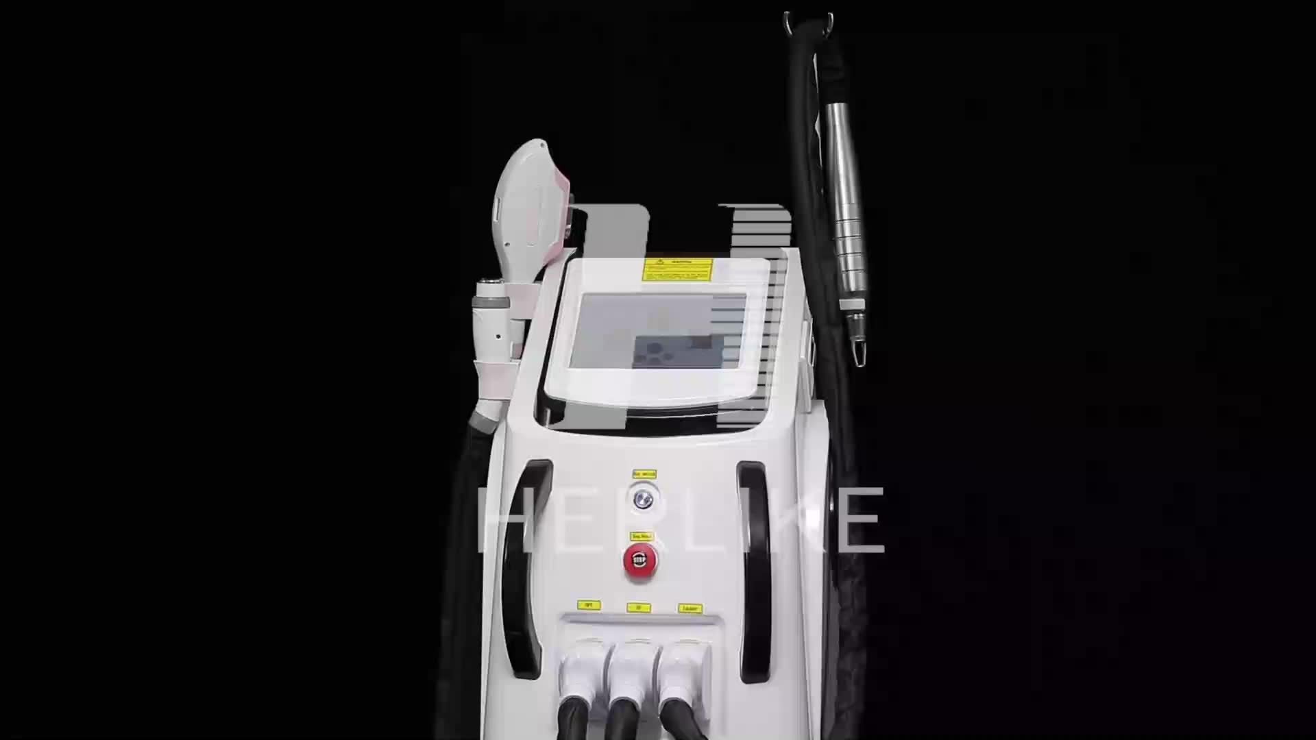 3 in 1 multi functional ipl & rf & pico laser beauty equipment/ elight opt laser hair removal machine