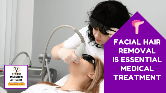 Facial hair removal is essential medical treatment.