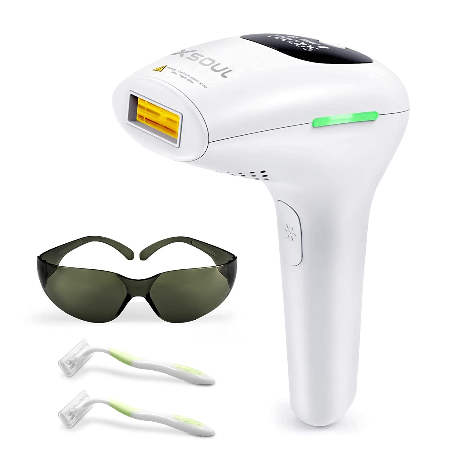 XSOUL At-Home IPL Hair Removal for Women and Men Permanent Hair Removal 500,000 Flashes Painless Hair Remover on Armpits Back Legs Arms Face Bikini Line, Corded $74.99