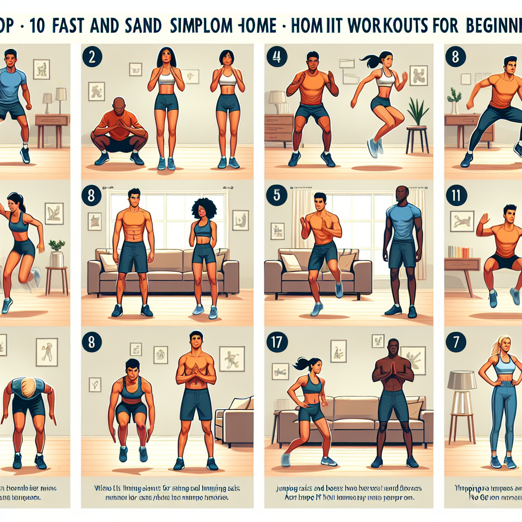 "Top 10 Fast and Simple Home HIIT Workouts for Beginners"