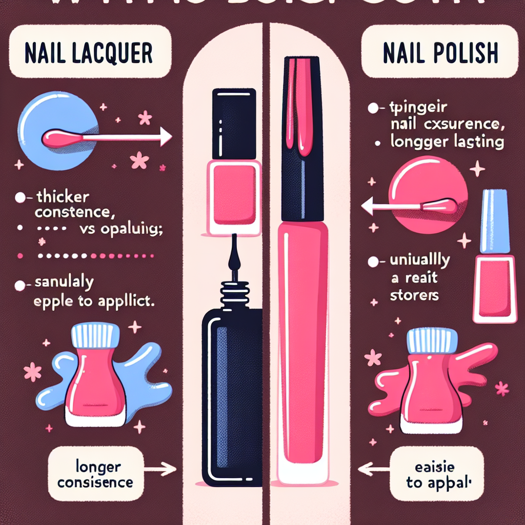 "Nail Lacquer vs. Nail Polish: Understanding the Differences & Determining the Best Choice"