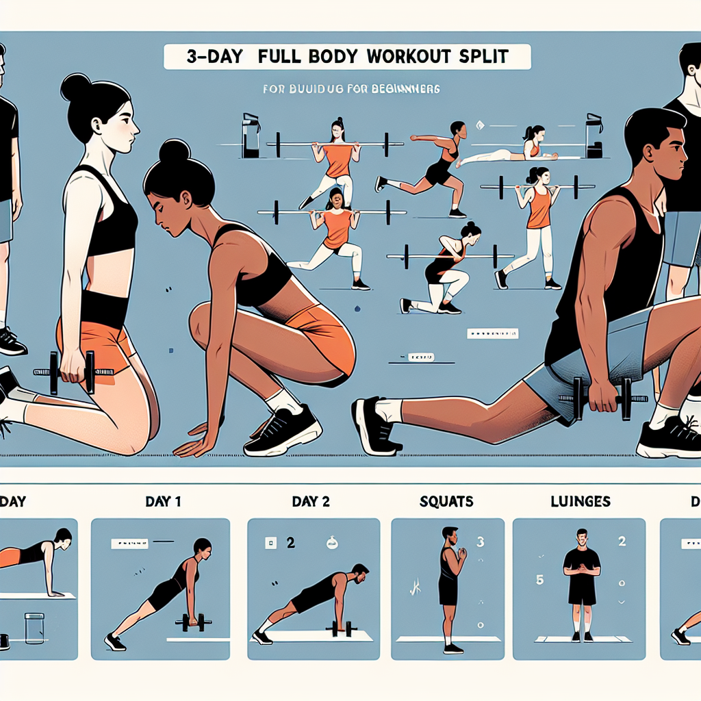 "Complete 3-Day Full Body Workout Split Guide for Beginners"