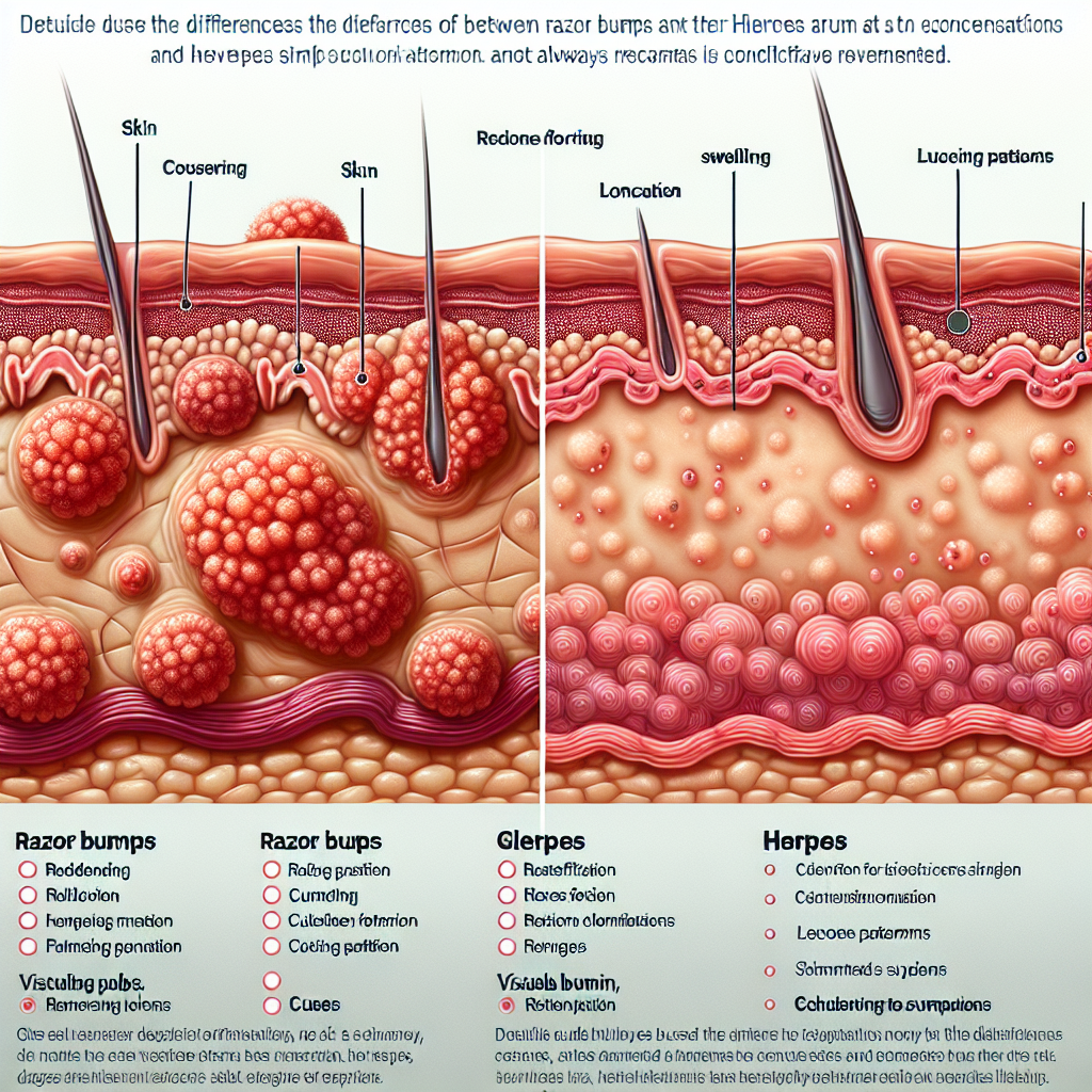 "Distinguishing Between Razor Bumps and Herpes: A Comprehensive Guide"