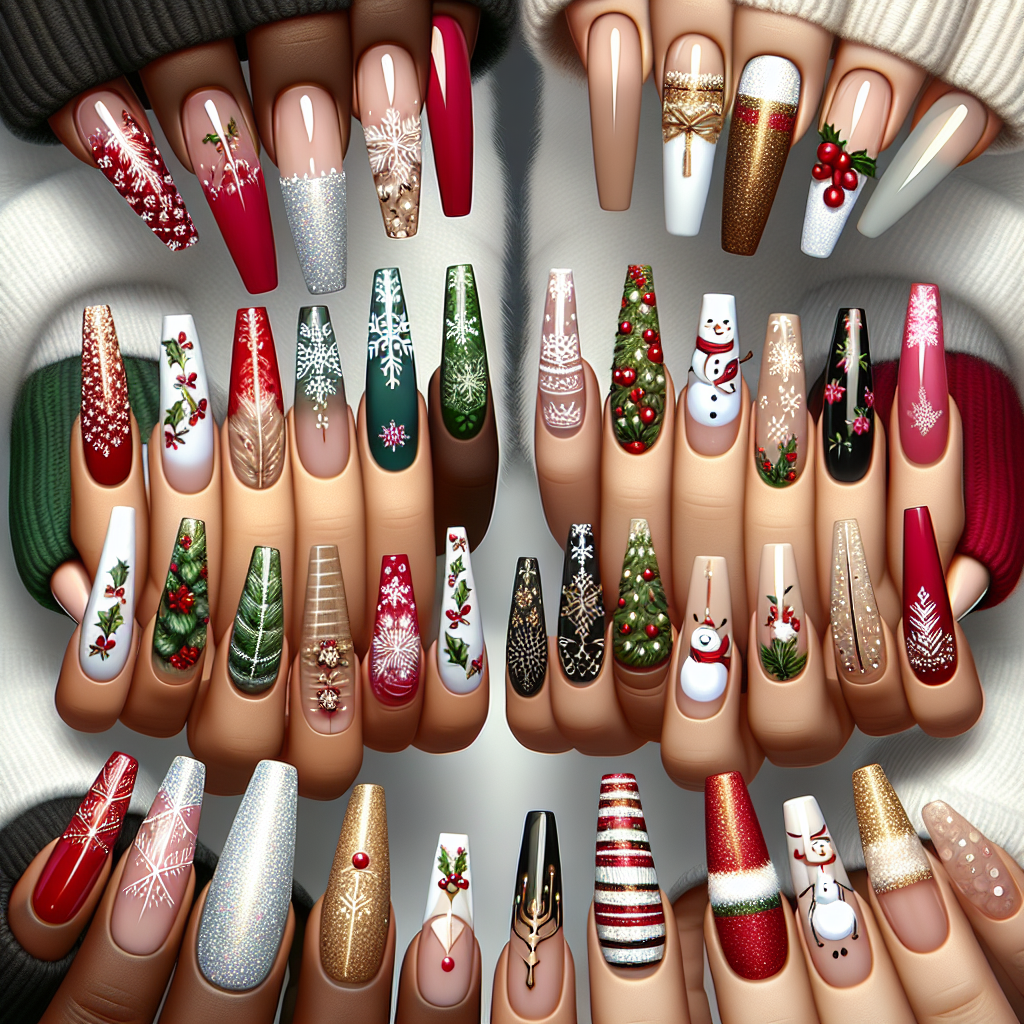 "Top 20 French Tip Nail Designs for Christmas 2023: Style Guide"