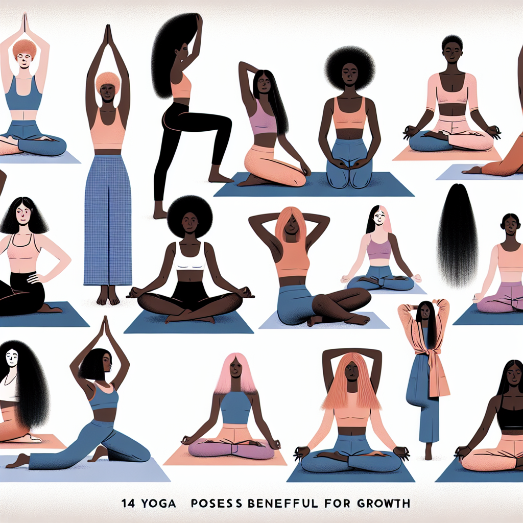 "14 Effective Yoga Poses for Accelerated Hair Growth: A Natural Approach (Illustrated Guide)"