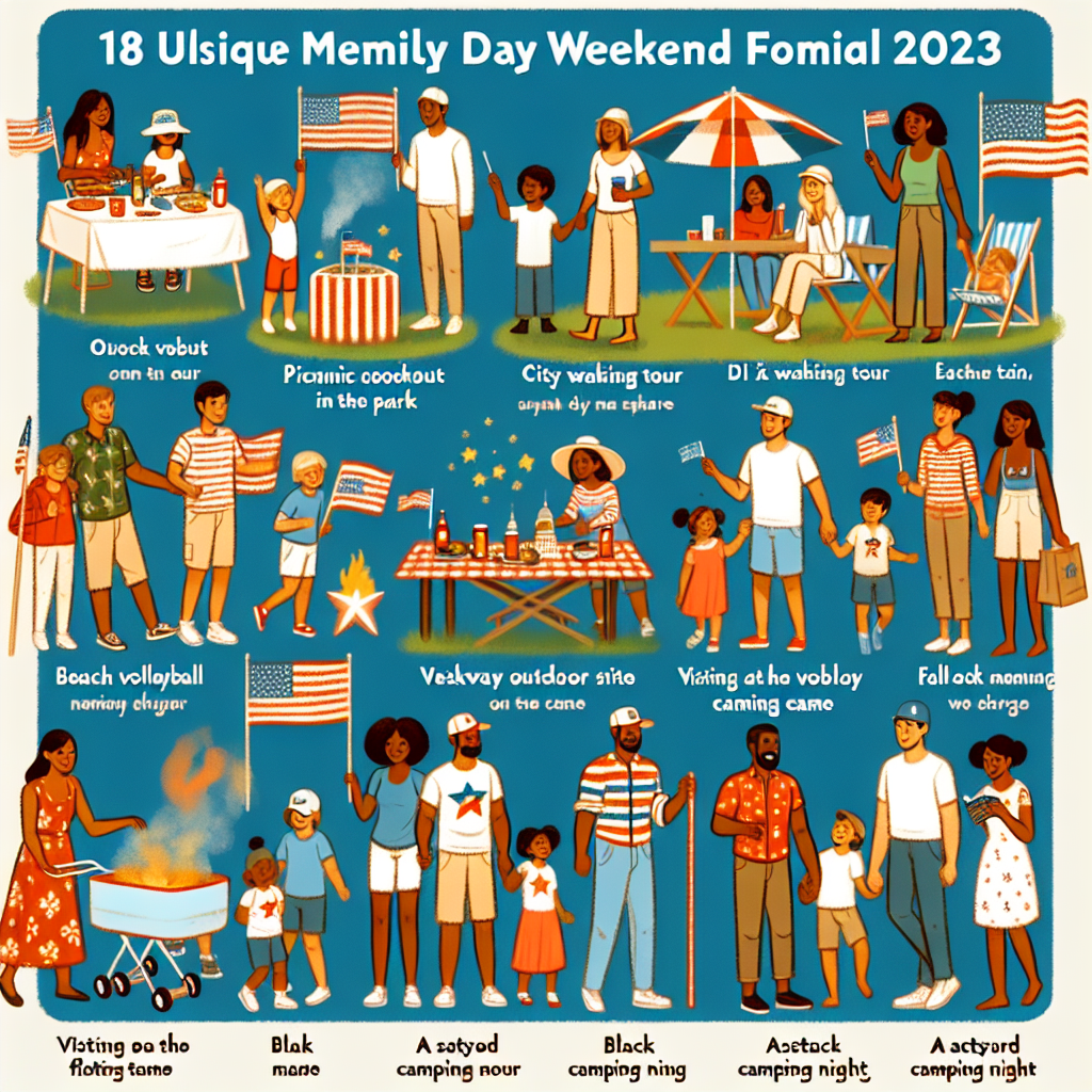 "18 Unique Family Activities for Memorial Day Weekend 2023 - A Guide for US & European Families"