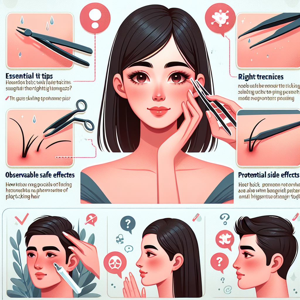 "Safely Plucking Hair: Essential Tips, Potential Side Effects, and Common Questions"