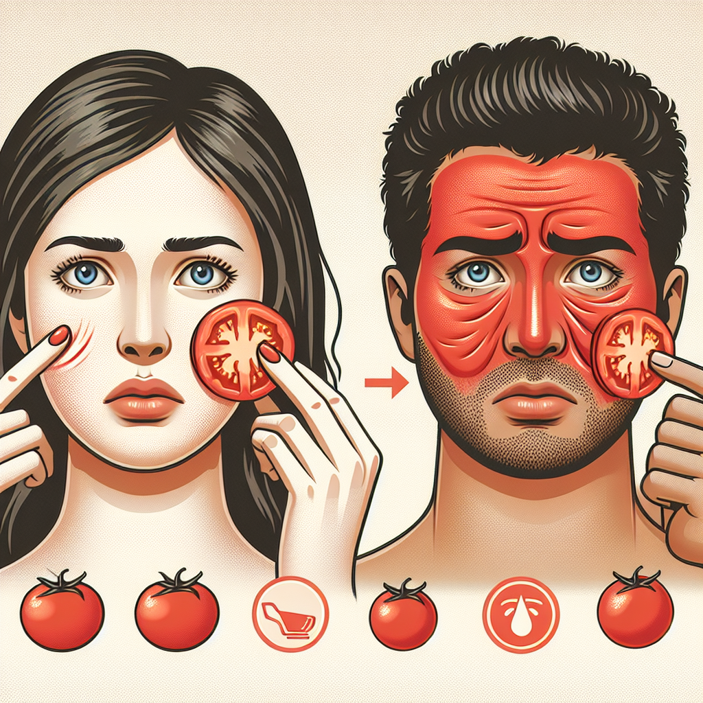 "Exploring the Potential Side Effects of Using Tomato on Your Face"