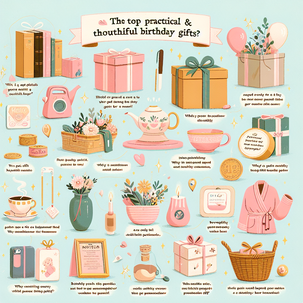 "Top 12 Practical and Thoughtful Birthday Gifts for Mom: A Guide to Useful Presents"