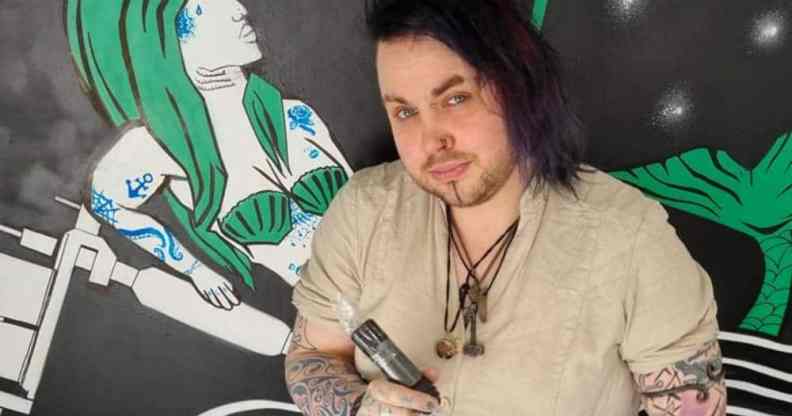 Alden Tank, a tattoo artist at Siren’s Call Tattooing, believes their “niche” charity could help many LGBT+ people in need. (Provided)