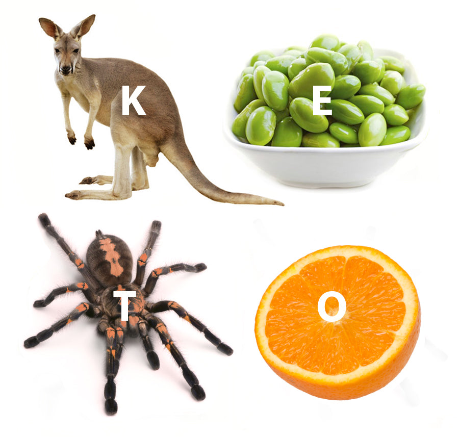 NOT. Actually edamame and oranges are out, but kangaroo and tarantula meat are a maybe…