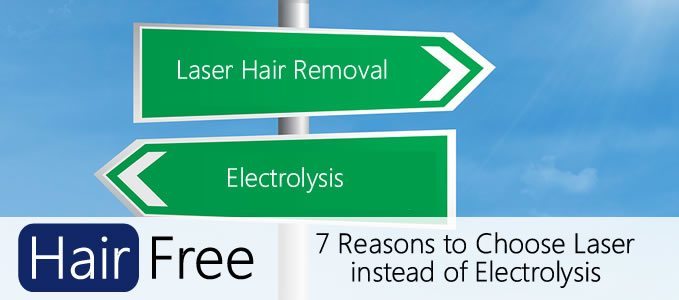 Laser hair removal instead of electrolysis