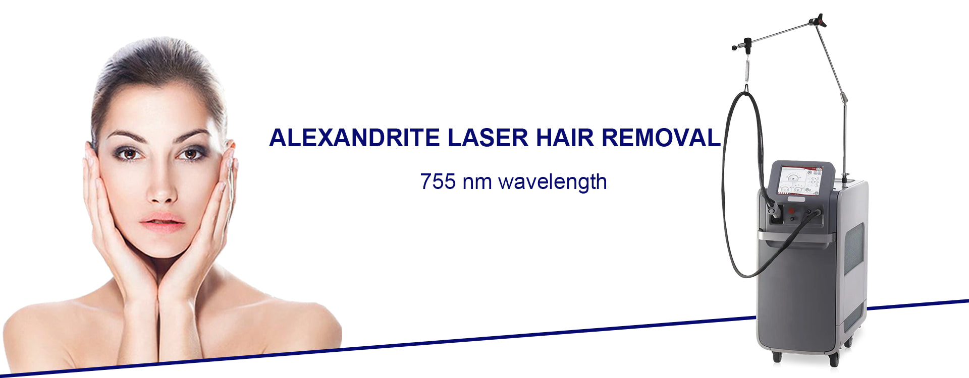 Alexandrite (755 nm wavelength) Laser Hair removal